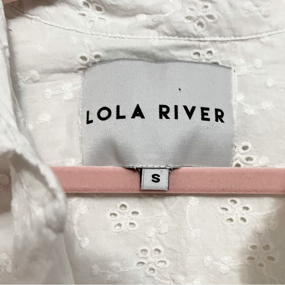Beautiful Eyelet Button Down From Lola - image 5